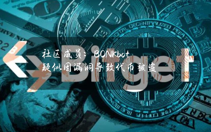 社区成员：BONKbot疑似因漏洞导致代币被盗