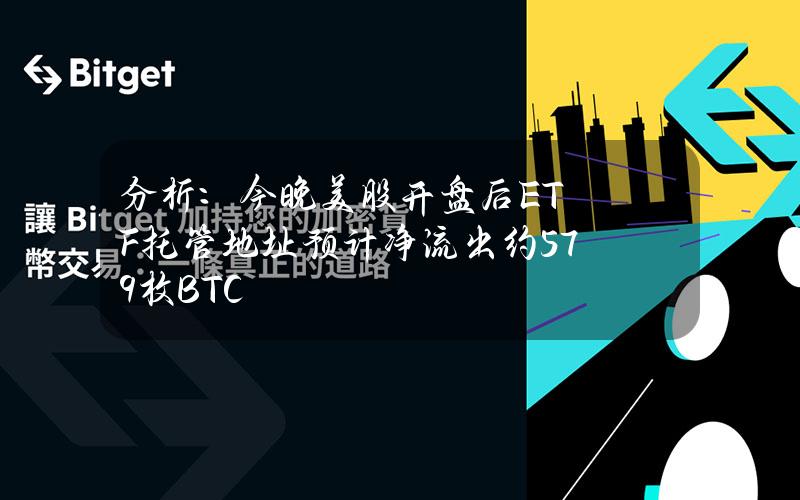 分析：今晚美股开盘后ETF托管地址预计净流出约579枚BTC