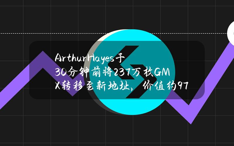 ArthurHayes于30分钟前将23.7万枚GMX转移至新地址，价值约978万美元