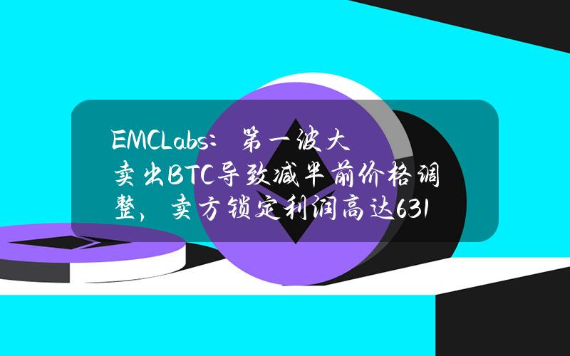 EMCLabs：第一波大卖出BTC导致减半前价格调整，卖方锁定利润高达631亿美元