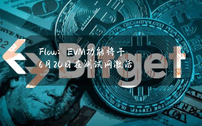 Flow：EVM功能将于6月20日在测试网激活