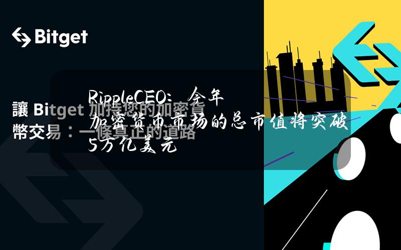 RippleCEO：今年加密货币市场的总市值将突破5万亿美元