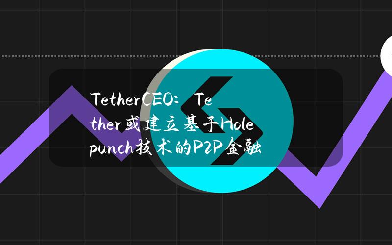 TetherCEO：Tether或建立基于Holepunch技术的P2P金融市场终端