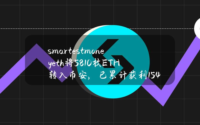 smartestmoney.eth将5810枚ETH转入币安，已累计获利1544万美元